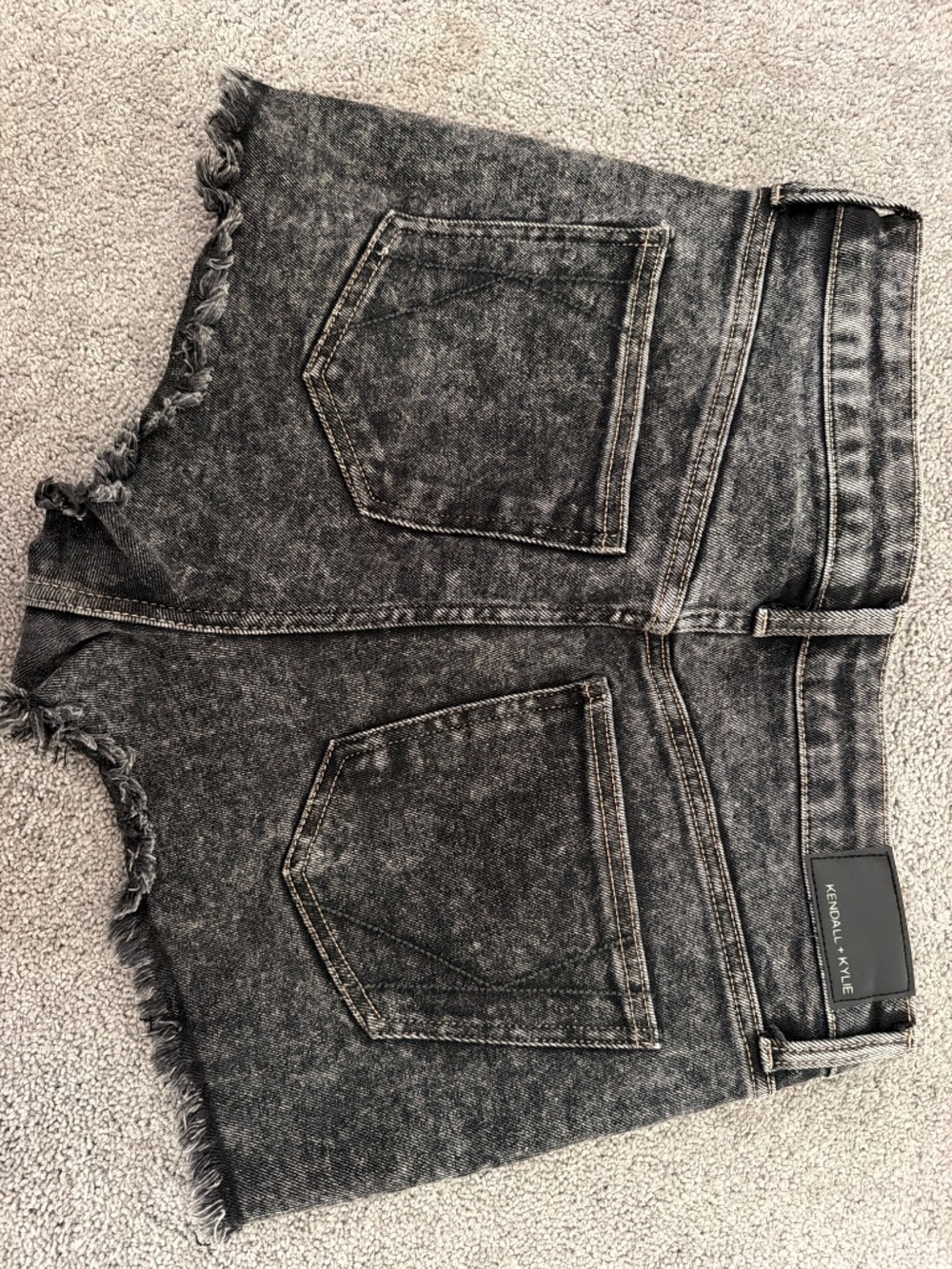 Black High Rise Shorts - Picture 3 of 3